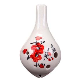 Professional Ocarina 6 Hole Ocarina for Beginner Teaching Ocarina,Plum Blossom