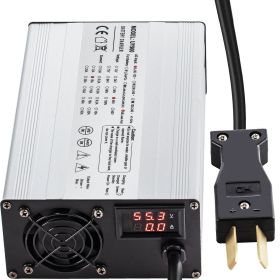 VEVOR Golf Cart Battery Charger 36V Club Car Charger 18A Golf Cart Electric Charger Splayed Plug/LED Club Car Battery Charger Aluminum Shell Powe