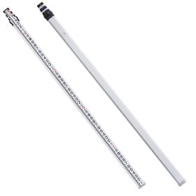 VEVOR Aluminum Grade Rod, 16-Feet/8ths 4 Sections Telescopic Measuring Rod,Double-Sided Scale 1/8in Leveling Rod Stick