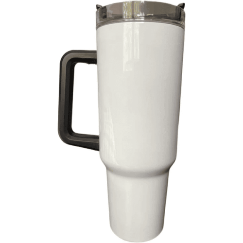 Premium 40 Oz Insulated Stainless Steel Sublimation Tumblers With Lids And Colorful Handles Premium 40 Oz Insulated Stainless Steel Sublimation Tumblers With Lids And Colorful Handles